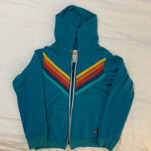 Size 12 kids blue Aviator Nation jacket